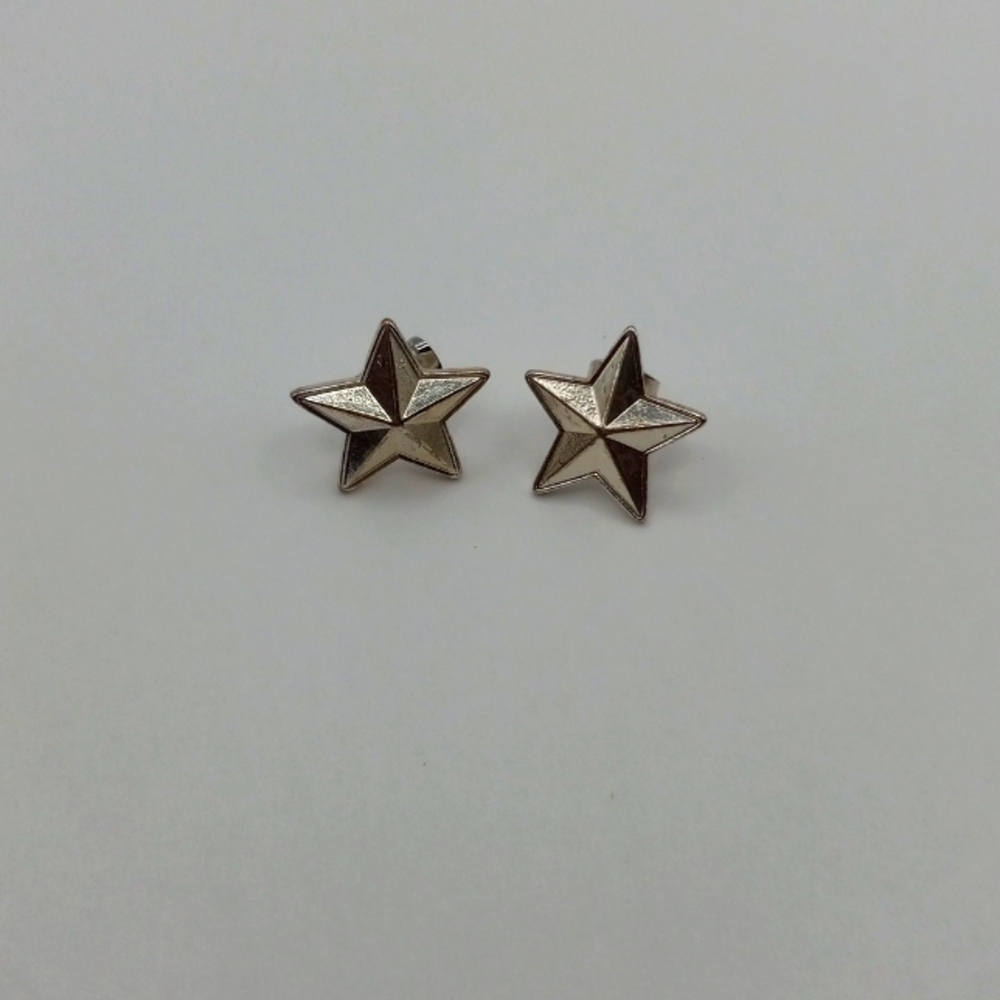 Silver Star Stud Earrings